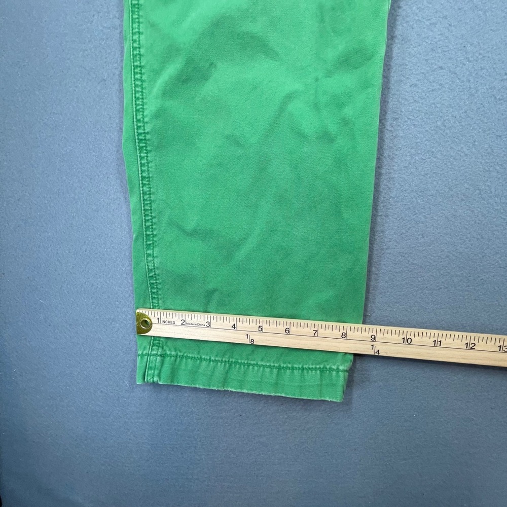 Polo Ralph Lauren Green Officer Trousers Straight Leg Chino Mens 34x34 - Picture 9 of 11